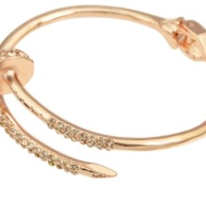 Steampunk Rose Gold Bracelet & Rhinestone …